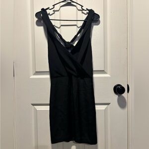 Banana Republic Black Knotted Dress